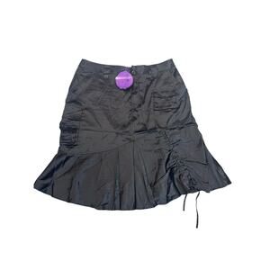 NWT Jypsy Jeans Womens Black Streetwear Fusion Gothic Y2K Mini Skirt Size 18 New